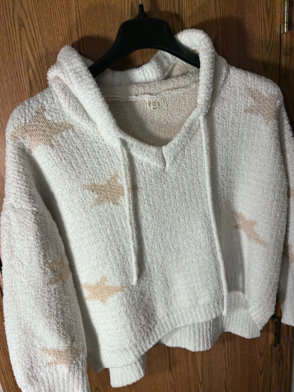 POL Crushed Velvet Ultra Soft Star Hoodie - Picture 2 of 4